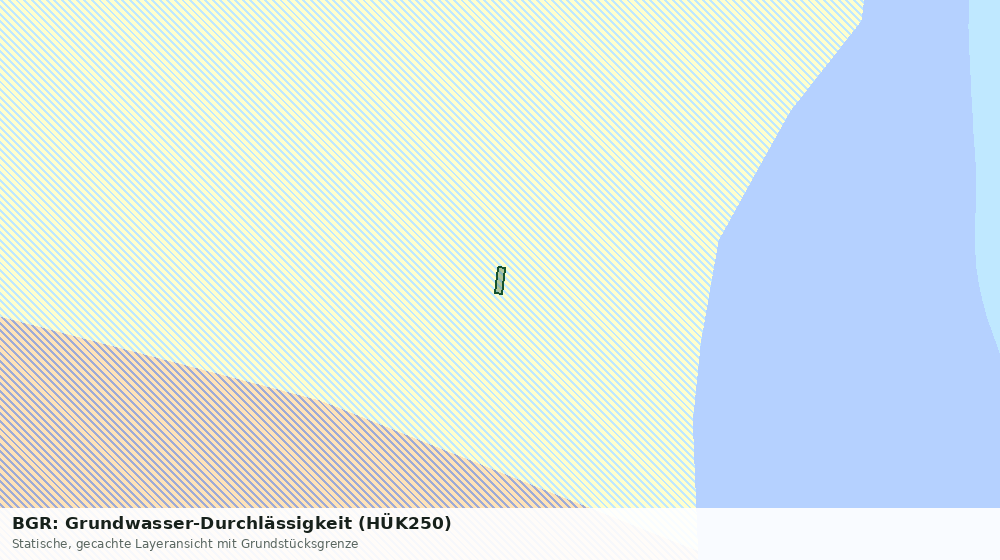 Statische Kartenansicht: BGR: Grundwasser-Durchlässigkeit (HÜK250)