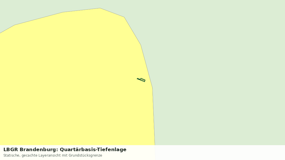 Statische Kartenansicht: LBGR Brandenburg: Quartärbasis-Tiefenlage