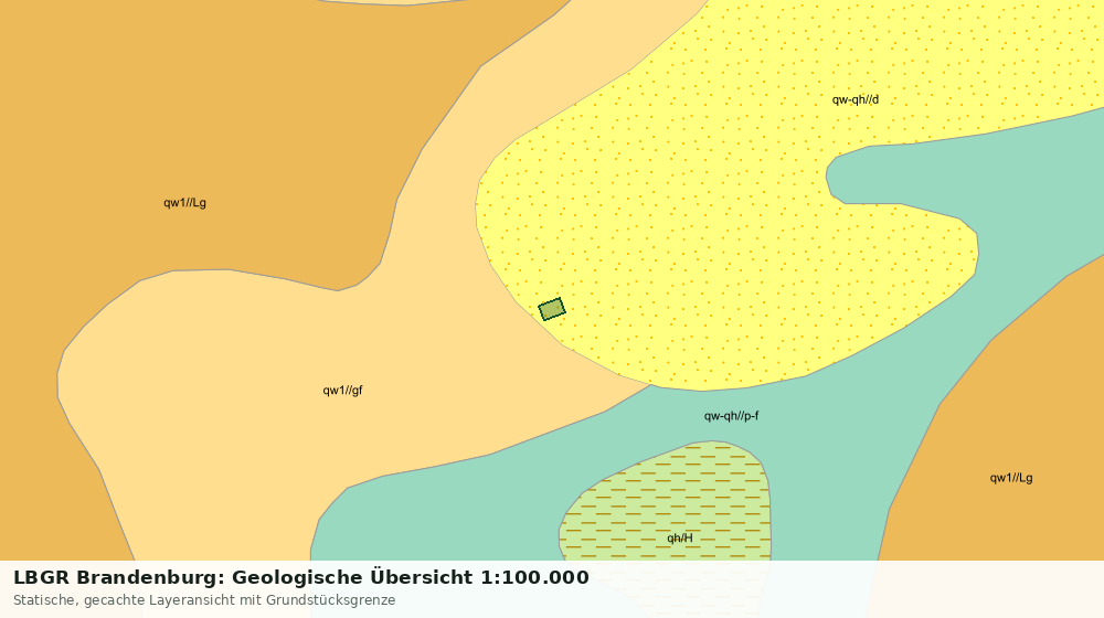 Statische Kartenansicht: LBGR Brandenburg: Geologische Übersicht 1:100.000