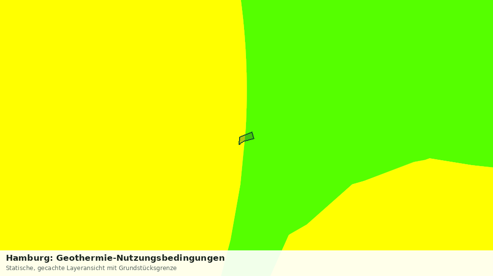 Statische Kartenansicht: Hamburg: Geothermie-Nutzungsbedingungen
