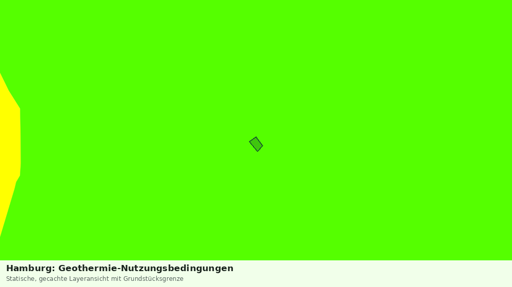 Statische Kartenansicht: Hamburg: Geothermie-Nutzungsbedingungen