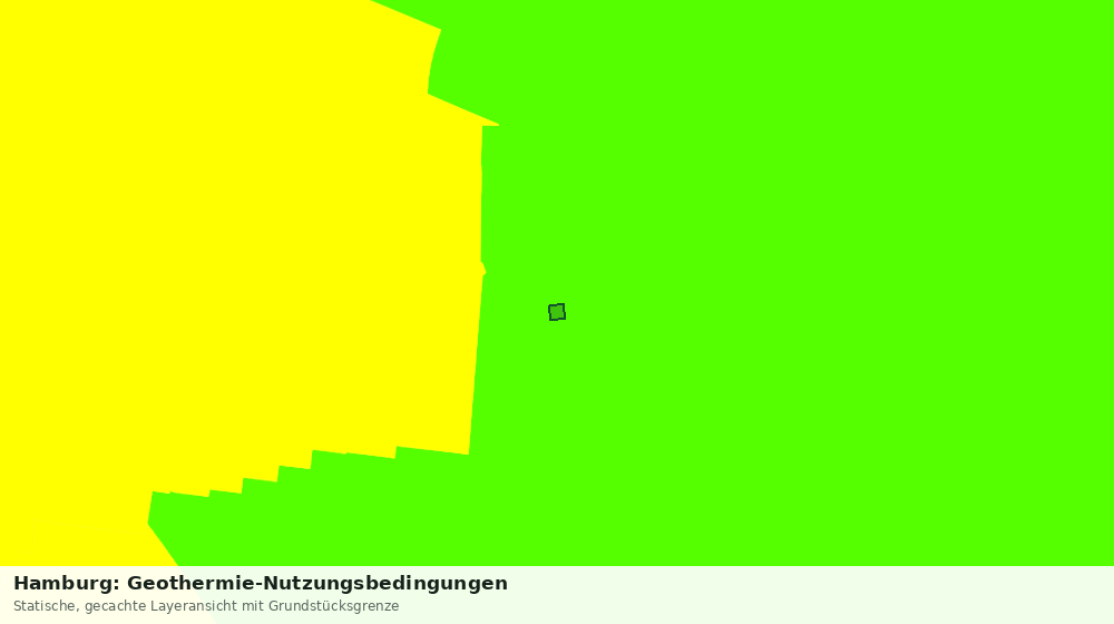 Statische Kartenansicht: Hamburg: Geothermie-Nutzungsbedingungen