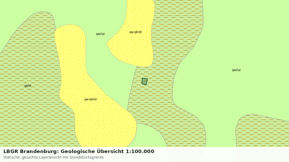 Statische Kartenansicht: LBGR Brandenburg: Geologische Übersicht 1:100.000