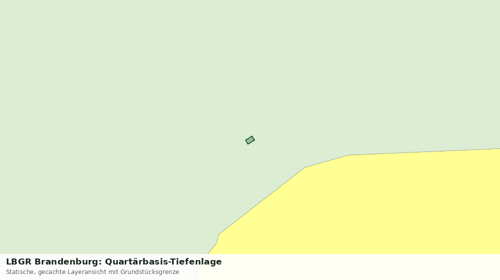 Statische Kartenansicht: LBGR Brandenburg: Quartärbasis-Tiefenlage