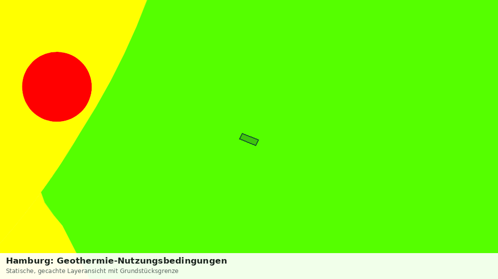 Statische Kartenansicht: Hamburg: Geothermie-Nutzungsbedingungen