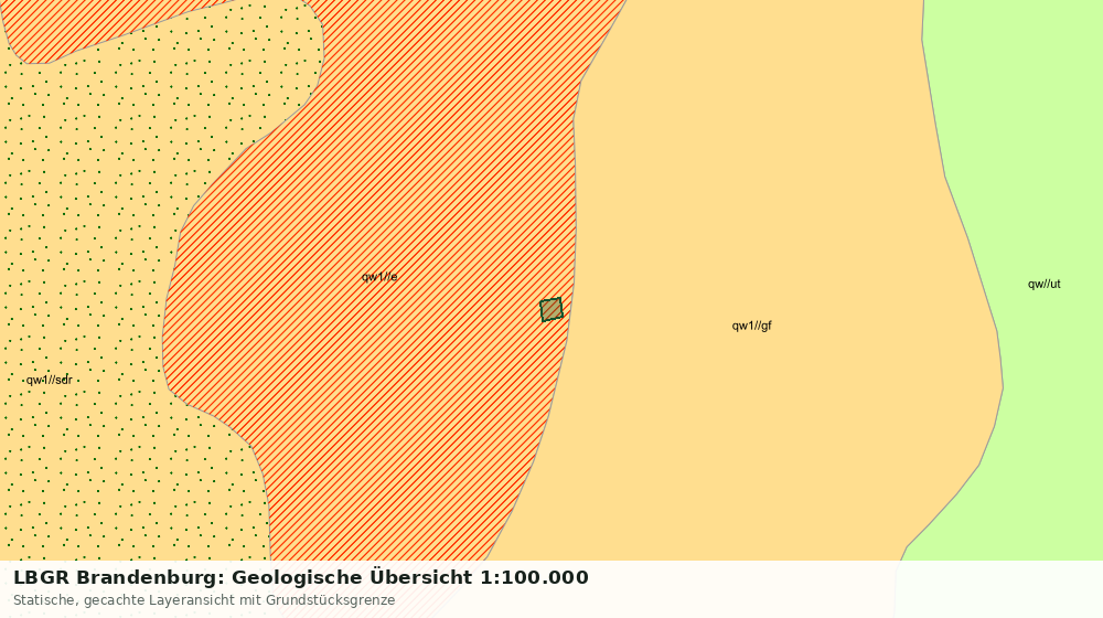 Statische Kartenansicht: LBGR Brandenburg: Geologische Übersicht 1:100.000