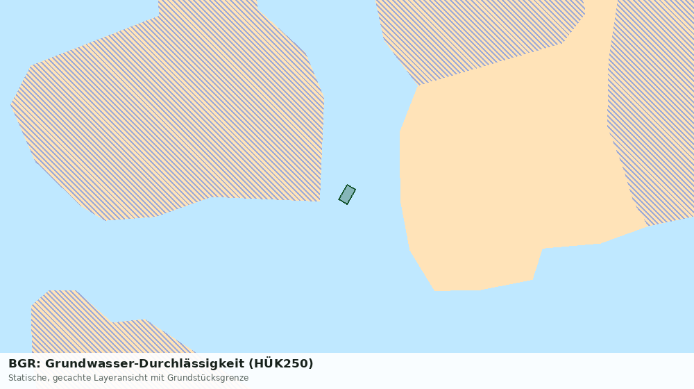 Statische Kartenansicht: BGR: Grundwasser-Durchlässigkeit (HÜK250)