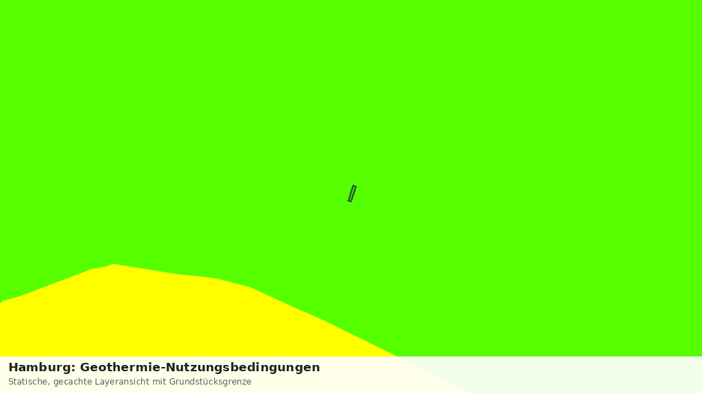 Statische Kartenansicht: Hamburg: Geothermie-Nutzungsbedingungen