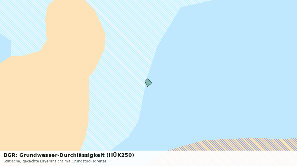 Statische Kartenansicht: BGR: Grundwasser-Durchlässigkeit (HÜK250)