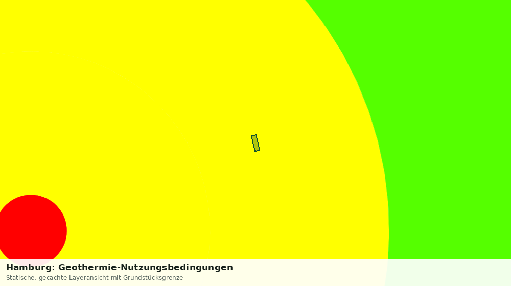 Statische Kartenansicht: Hamburg: Geothermie-Nutzungsbedingungen