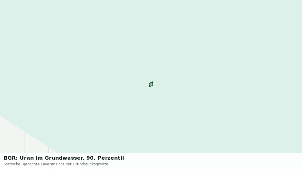 Statische Kartenansicht: BGR: Uran im Grundwasser, 90. Perzentil