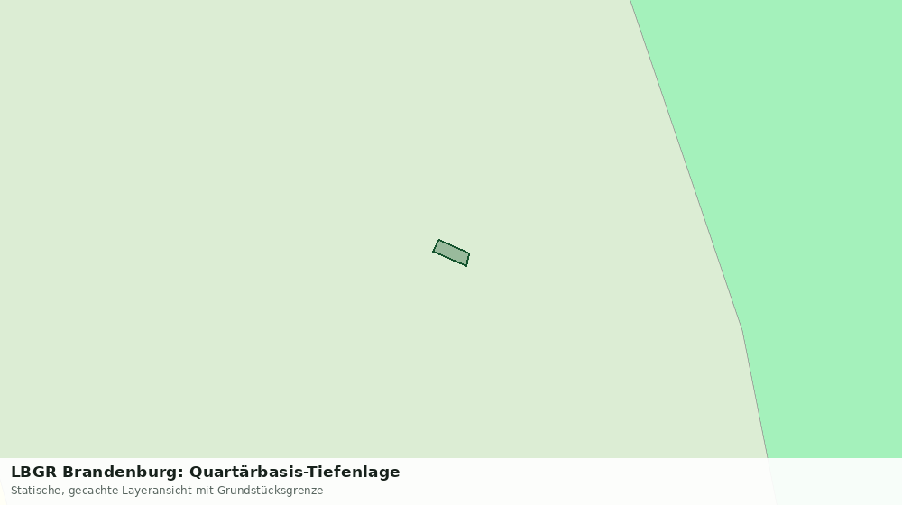 Statische Kartenansicht: LBGR Brandenburg: Quartärbasis-Tiefenlage