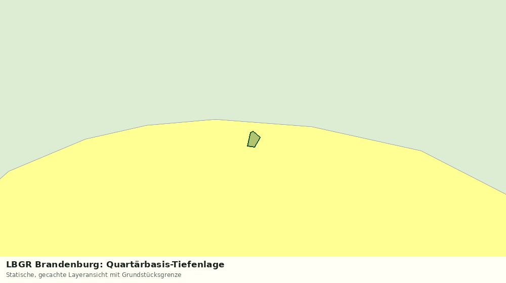 Statische Kartenansicht: LBGR Brandenburg: Quartärbasis-Tiefenlage