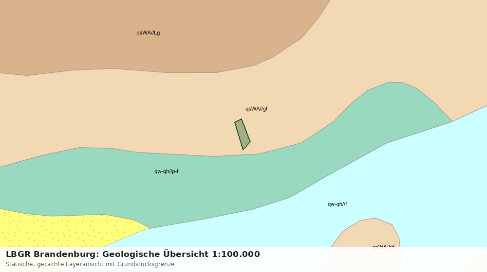 Statische Kartenansicht: LBGR Brandenburg: Geologische Übersicht 1:100.000