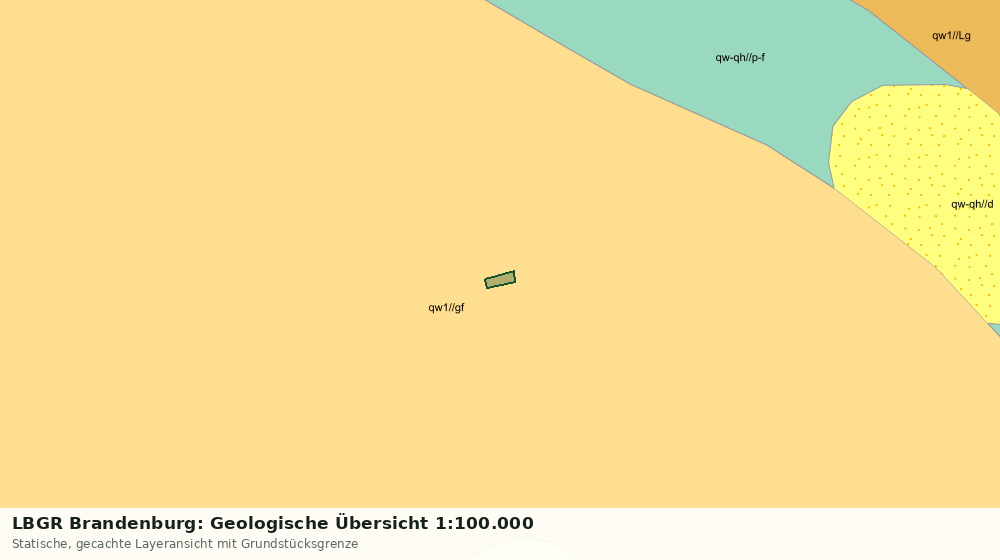 Statische Kartenansicht: LBGR Brandenburg: Geologische Übersicht 1:100.000
