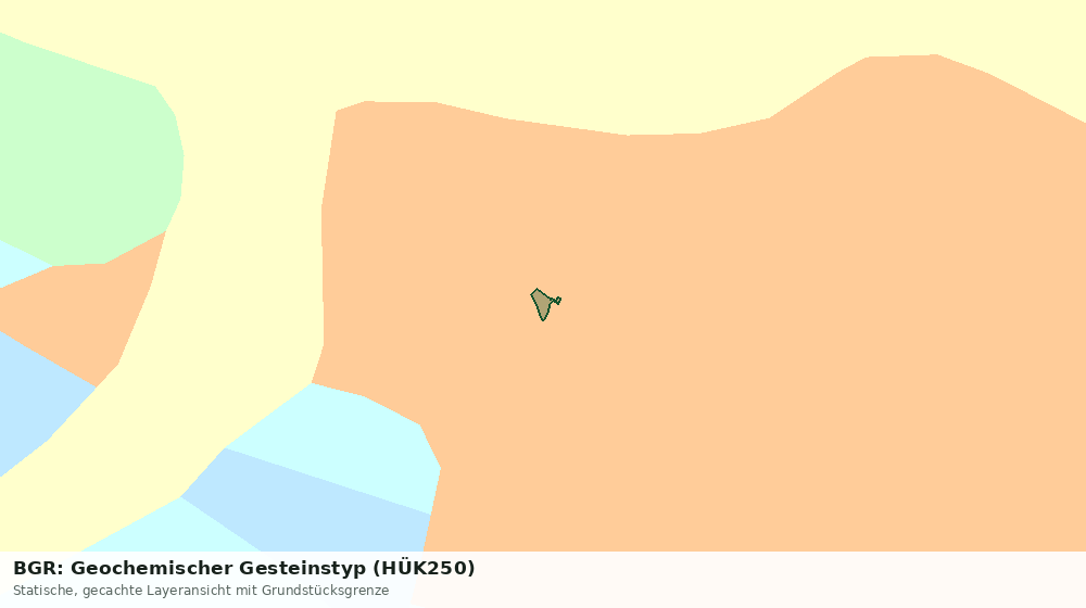Statische Kartenansicht: BGR: Geochemischer Gesteinstyp (HÜK250)