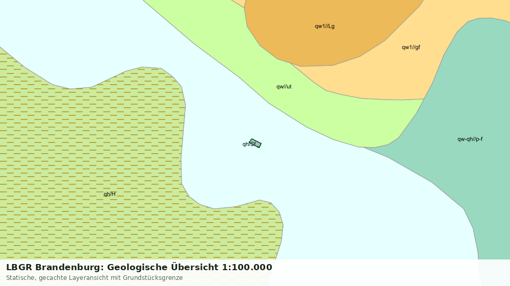 Statische Kartenansicht: LBGR Brandenburg: Geologische Übersicht 1:100.000