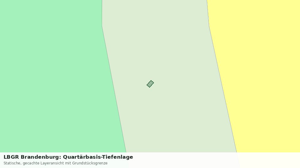 Statische Kartenansicht: LBGR Brandenburg: Quartärbasis-Tiefenlage