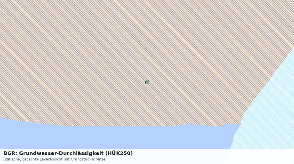 Statische Kartenansicht: BGR: Grundwasser-Durchlässigkeit (HÜK250)