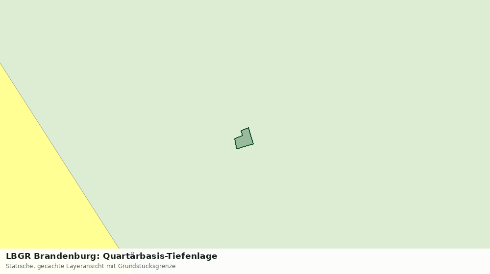 Statische Kartenansicht: LBGR Brandenburg: Quartärbasis-Tiefenlage