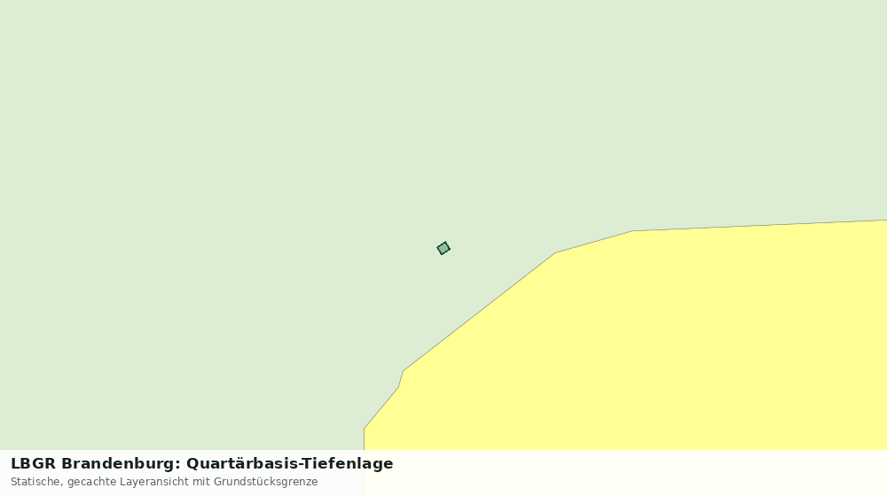 Statische Kartenansicht: LBGR Brandenburg: Quartärbasis-Tiefenlage