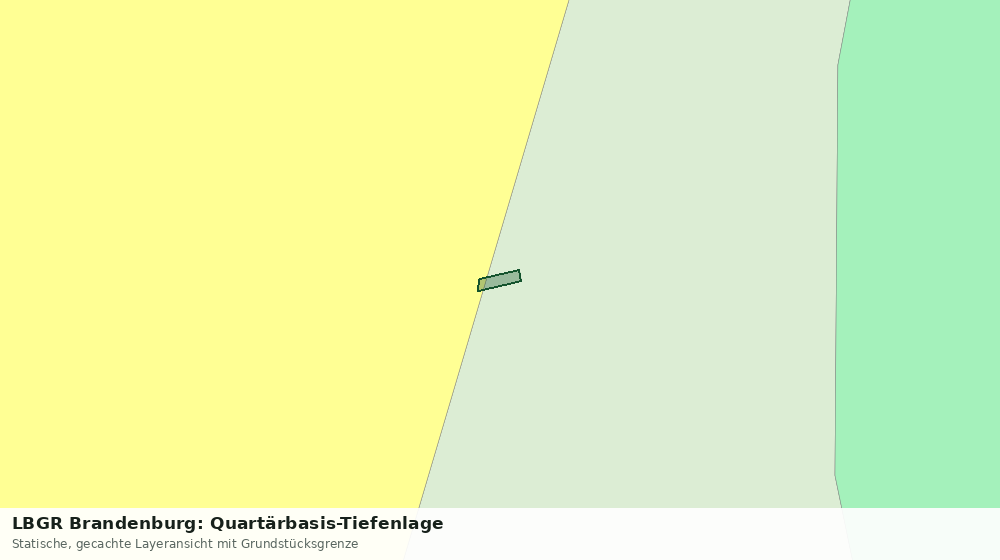 Statische Kartenansicht: LBGR Brandenburg: Quartärbasis-Tiefenlage