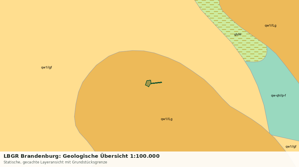 Statische Kartenansicht: LBGR Brandenburg: Geologische Übersicht 1:100.000