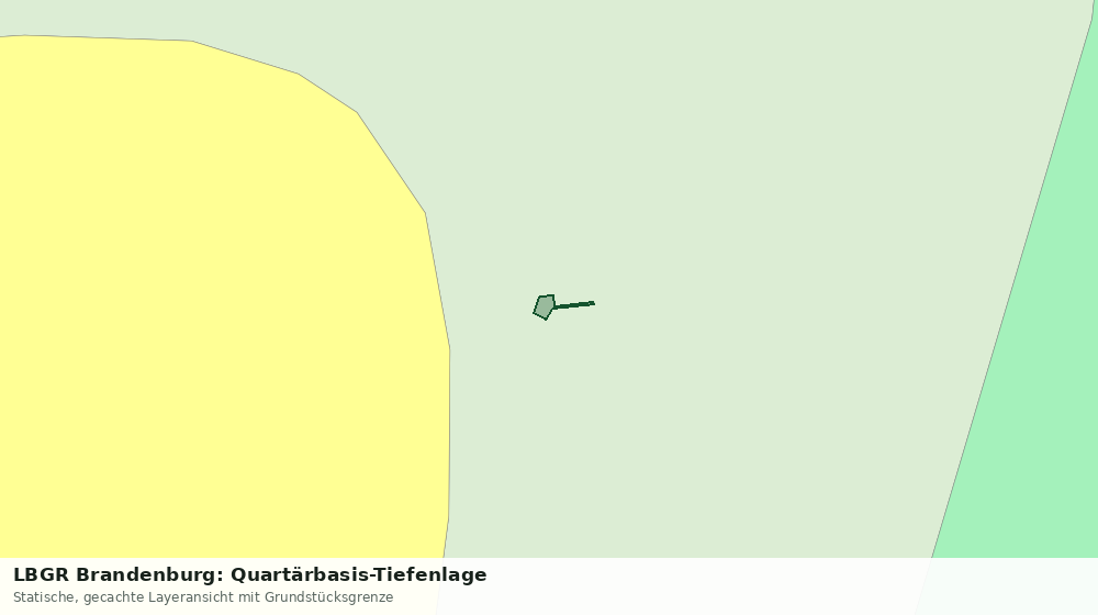 Statische Kartenansicht: LBGR Brandenburg: Quartärbasis-Tiefenlage