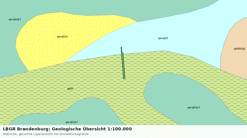 Statische Kartenansicht: LBGR Brandenburg: Geologische Übersicht 1:100.000