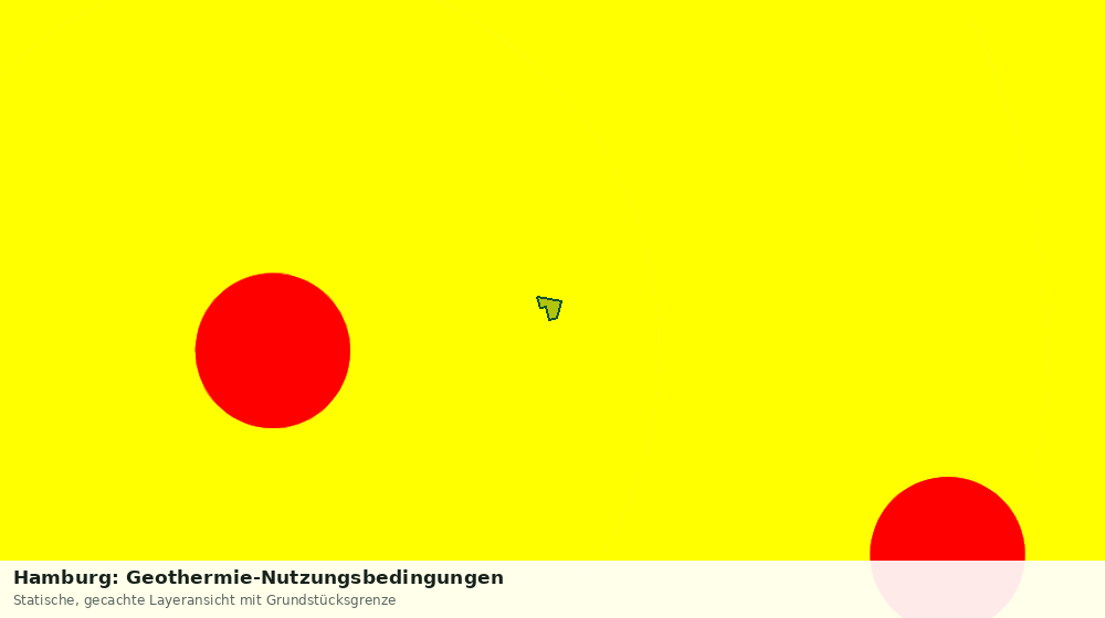 Statische Kartenansicht: Hamburg: Geothermie-Nutzungsbedingungen