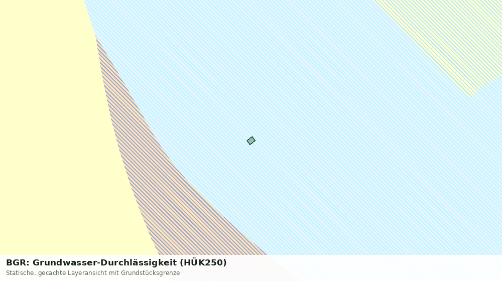 Statische Kartenansicht: BGR: Grundwasser-Durchlässigkeit (HÜK250)