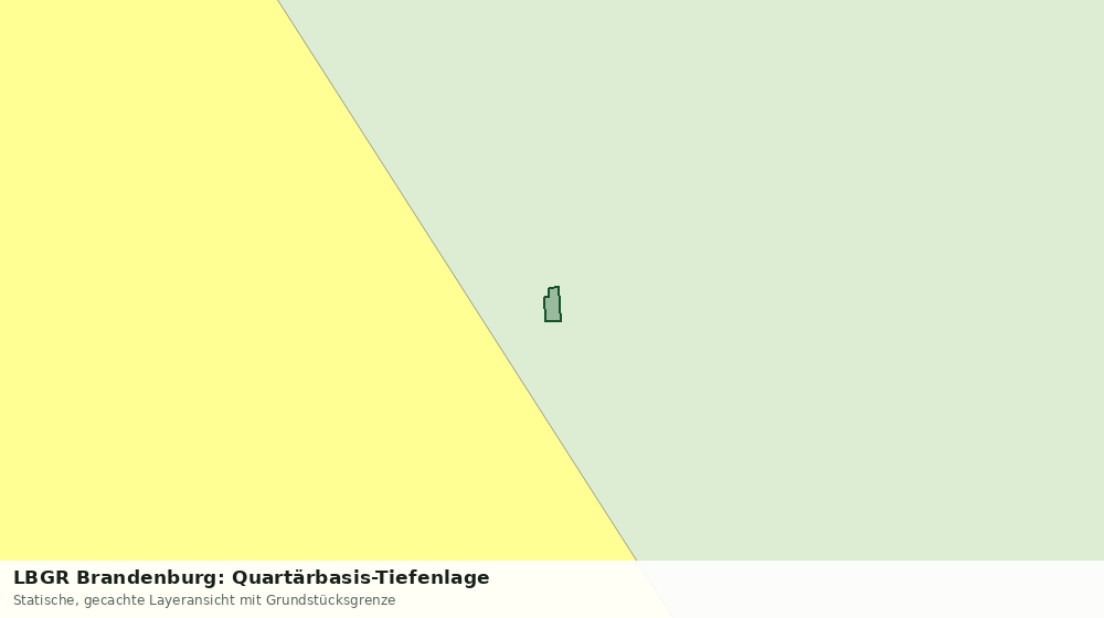Statische Kartenansicht: LBGR Brandenburg: Quartärbasis-Tiefenlage