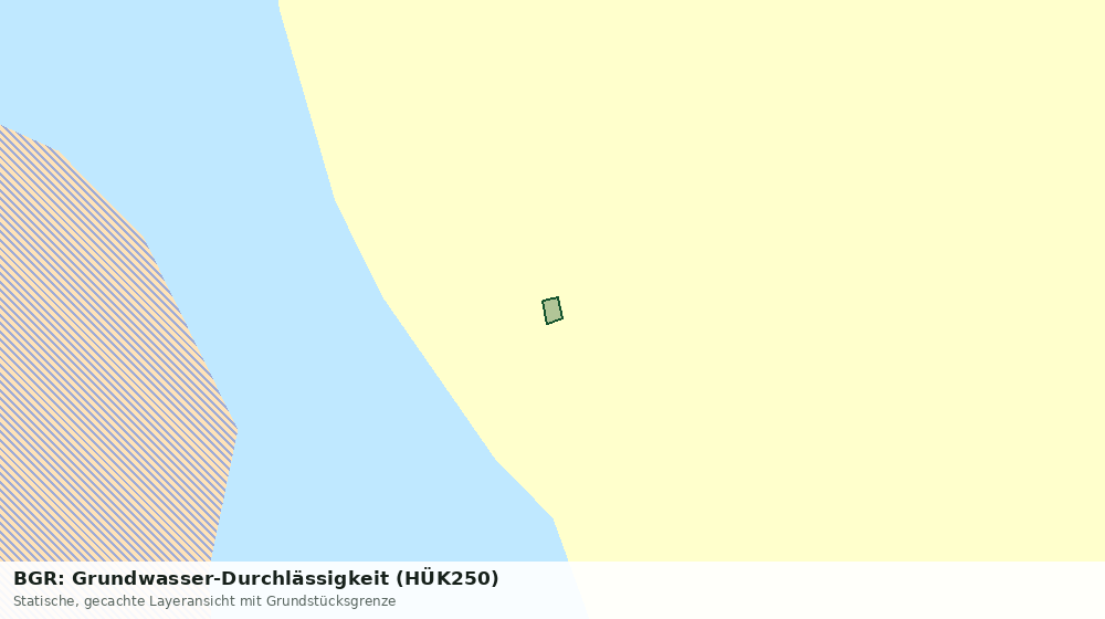 Statische Kartenansicht: BGR: Grundwasser-Durchlässigkeit (HÜK250)