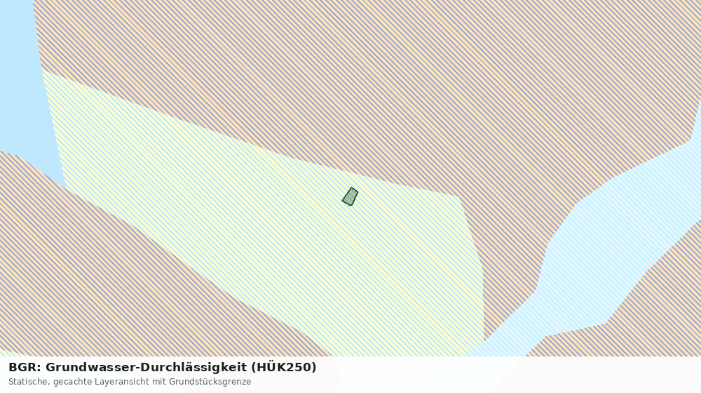 Statische Kartenansicht: BGR: Grundwasser-Durchlässigkeit (HÜK250)