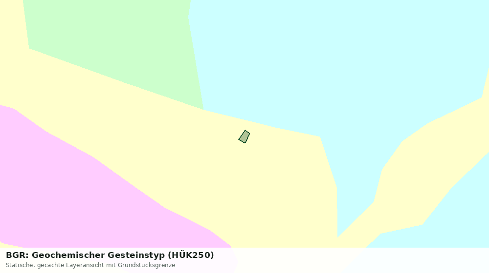 Statische Kartenansicht: BGR: Geochemischer Gesteinstyp (HÜK250)