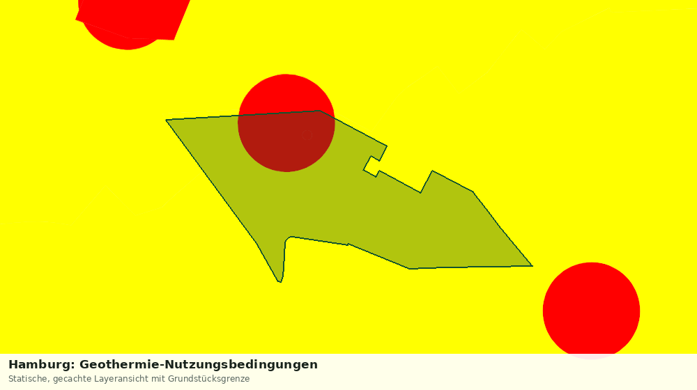 Statische Kartenansicht: Hamburg: Geothermie-Nutzungsbedingungen
