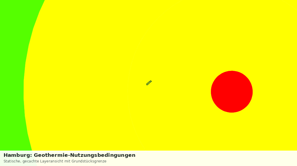 Statische Kartenansicht: Hamburg: Geothermie-Nutzungsbedingungen