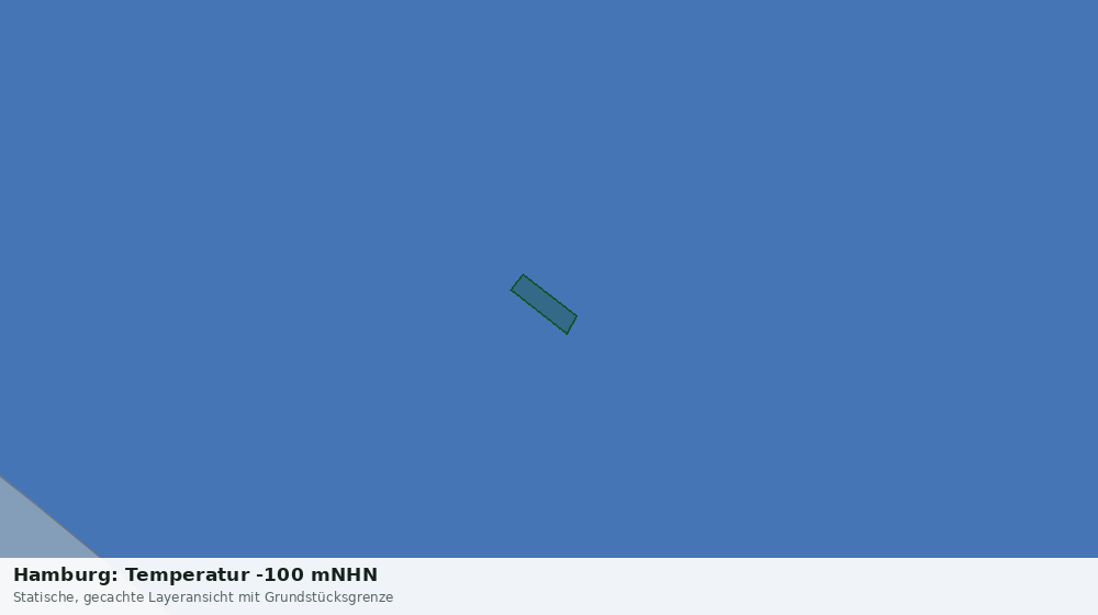 Statische Kartenansicht: Hamburg: Temperatur -100 mNHN