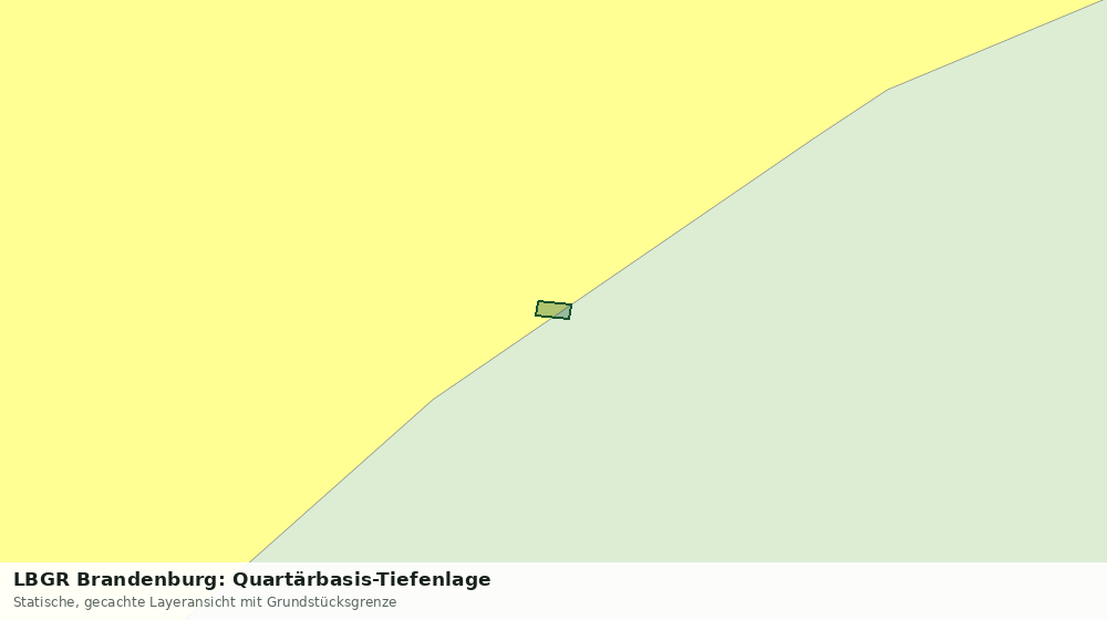 Statische Kartenansicht: LBGR Brandenburg: Quartärbasis-Tiefenlage