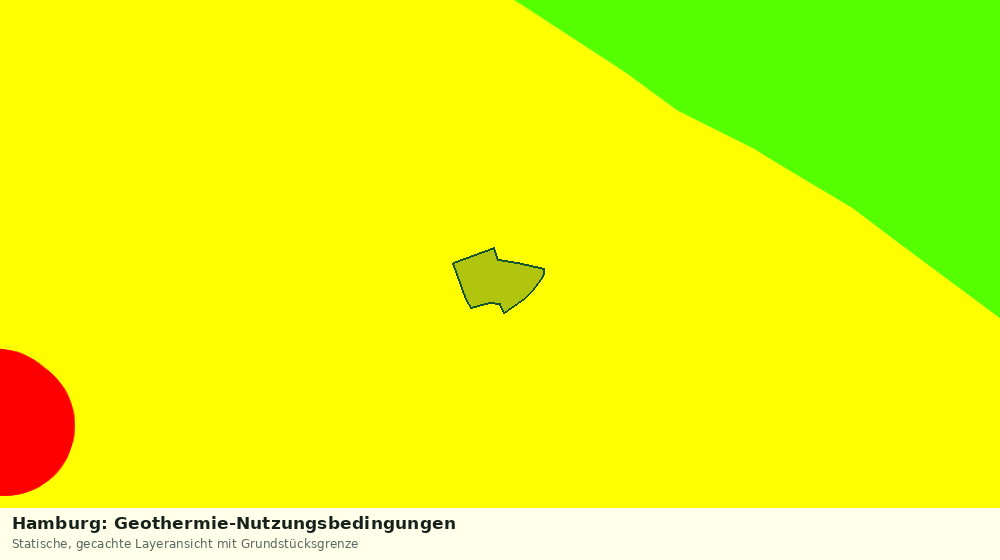 Statische Kartenansicht: Hamburg: Geothermie-Nutzungsbedingungen
