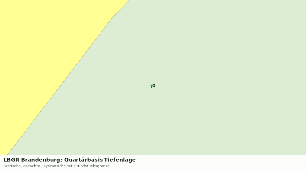 Statische Kartenansicht: LBGR Brandenburg: Quartärbasis-Tiefenlage