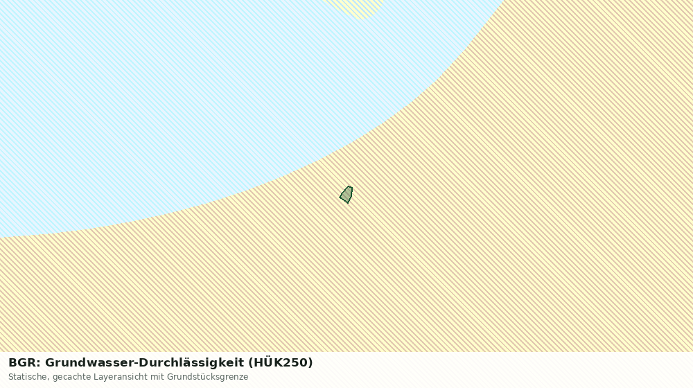 Statische Kartenansicht: BGR: Grundwasser-Durchlässigkeit (HÜK250)