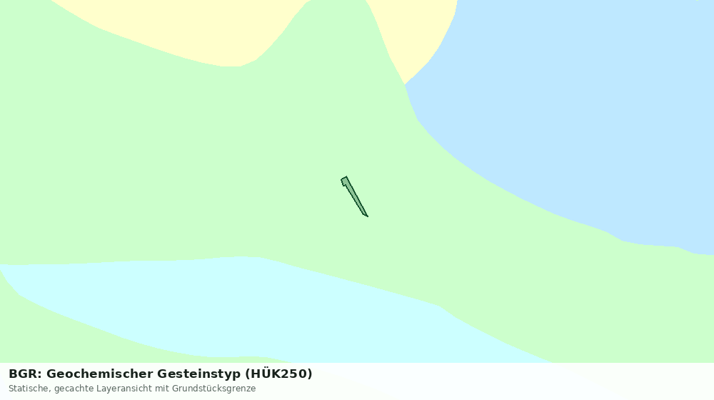 Statische Kartenansicht: BGR: Geochemischer Gesteinstyp (HÜK250)