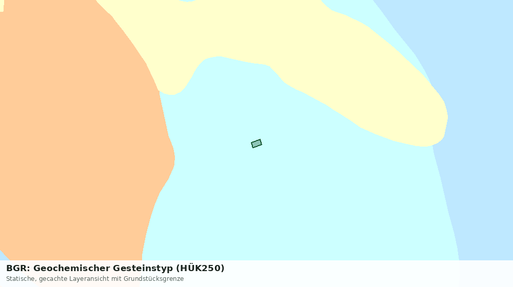 Statische Kartenansicht: BGR: Geochemischer Gesteinstyp (HÜK250)