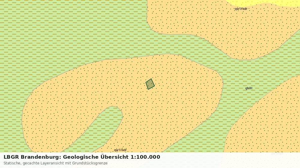 Statische Kartenansicht: LBGR Brandenburg: Geologische Übersicht 1:100.000
