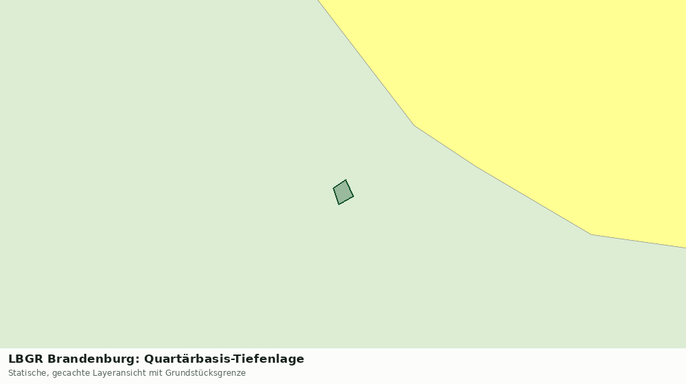Statische Kartenansicht: LBGR Brandenburg: Quartärbasis-Tiefenlage