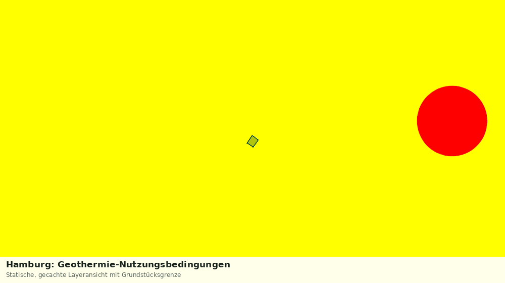 Statische Kartenansicht: Hamburg: Geothermie-Nutzungsbedingungen