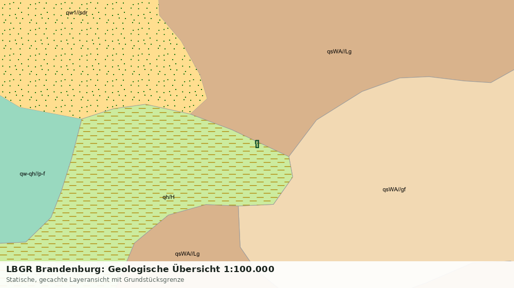 Statische Kartenansicht: LBGR Brandenburg: Geologische Übersicht 1:100.000