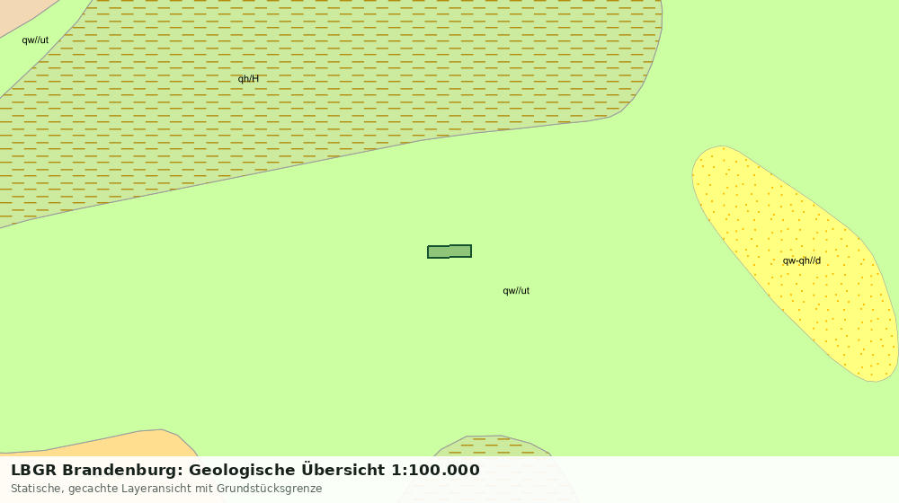 Statische Kartenansicht: LBGR Brandenburg: Geologische Übersicht 1:100.000