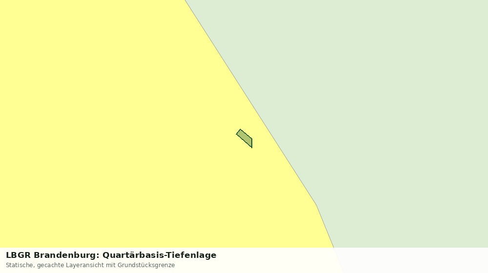 Statische Kartenansicht: LBGR Brandenburg: Quartärbasis-Tiefenlage
